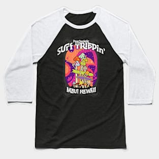 Psychedelic Surf trippin Baseball T-Shirt